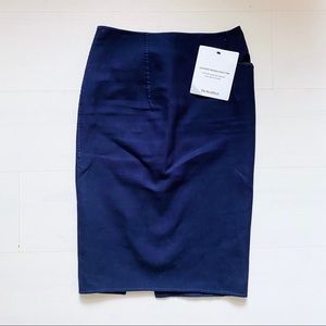 JIL SANDER navy stretch pencil skirt sz 36